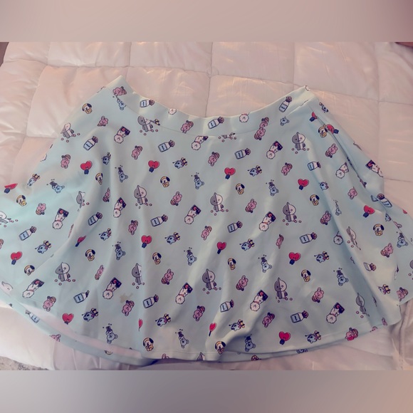 BTS skater skirt. Size 2X. Color: teal - Picture 1 of 3